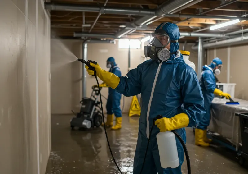 Basement Sanitization and Antimicrobial Treatment process in Yorkshire, VA